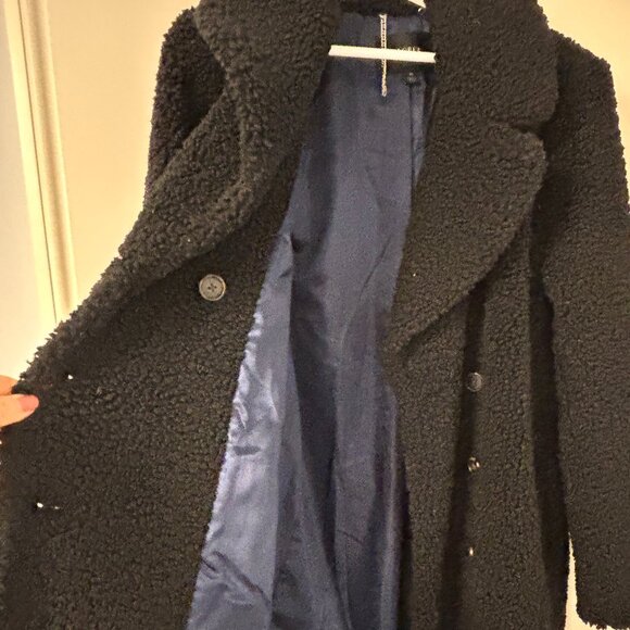 J.Crew Double Breasted Teddy Sherpa Coat - Picture 3 of 3